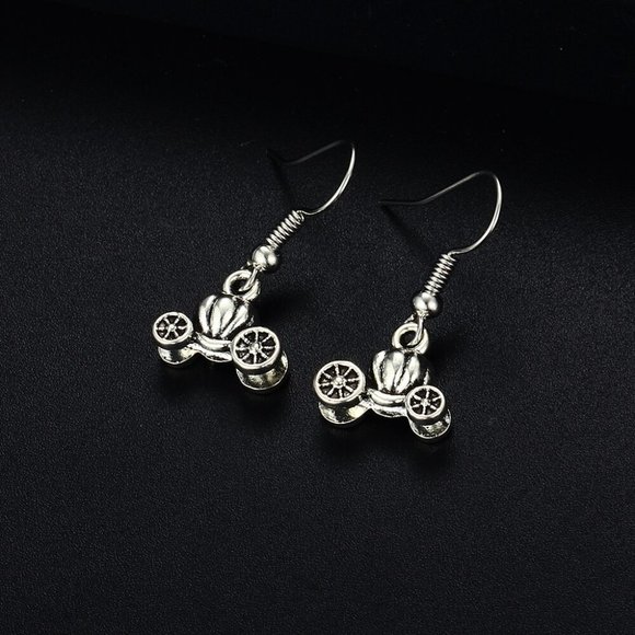 Jewelry - Trendy Vintage FatTonny Shape Dangle  Silver Plated Earrings for Woman, K723